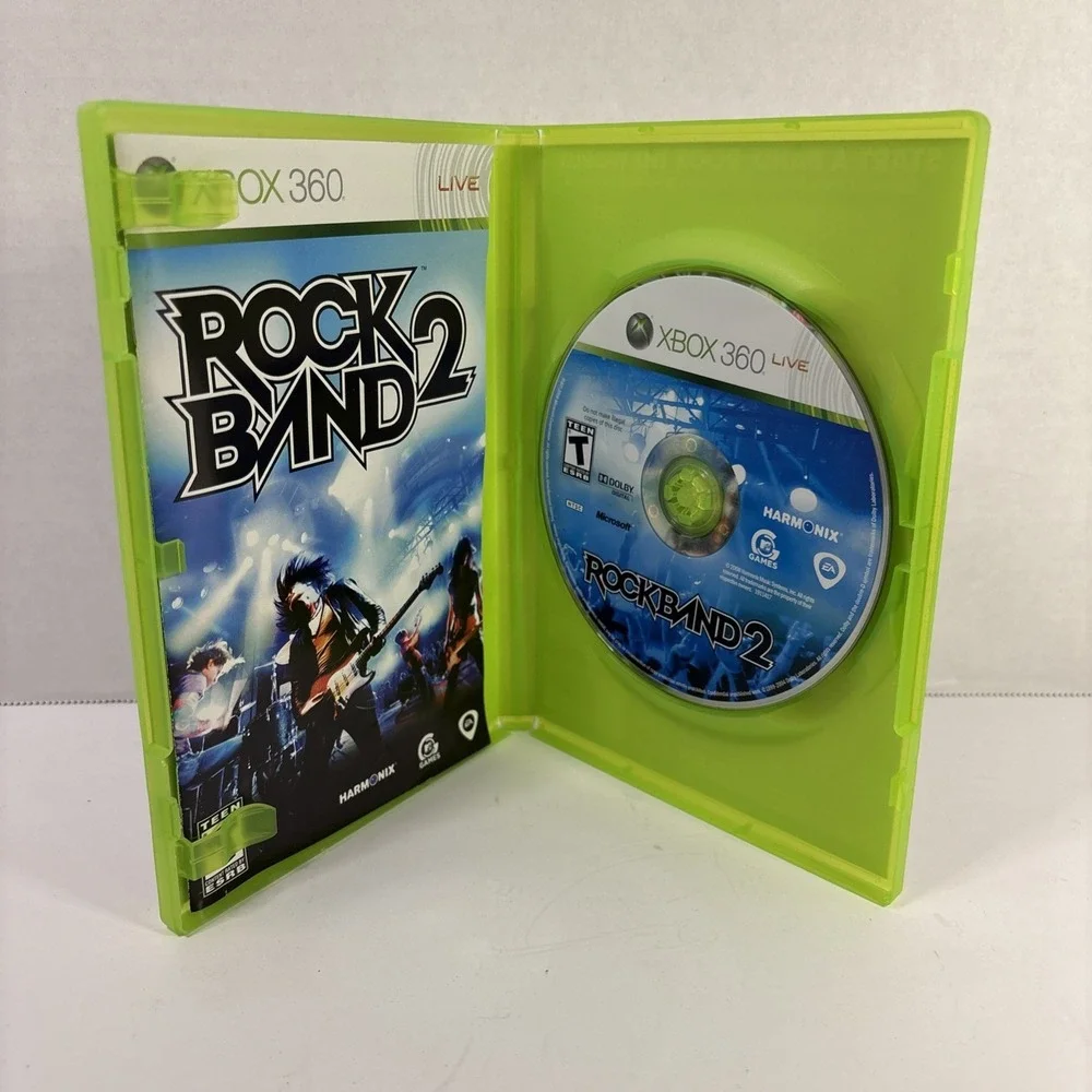 Rock Band 2 Xbox 360 Music/Rhythm Game CIB Tested